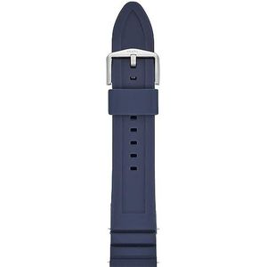 22 mm lichtblauwe siliconen horlogeband