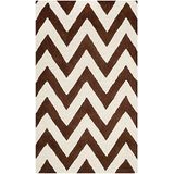 Safavieh - Stella - Vloerkleed - Donkerbruin - 152 cm x 91 cm - Wol