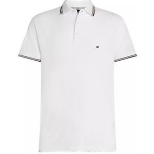 Tommy Hilfiger Heren S/S Polo's, Kleur: wit, S