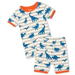 Hatley Jongens Pyjama met korte mouwen van biologisch katoen, Prehistorische dinosaurussen, 24 Maanden