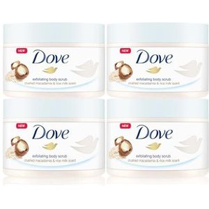 Dove Set Met Douche-Peelingcrème Body Yoghurt En Bodylotion, 4 x 225 ml