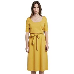 TOM TAILOR mine to five Dames Midi-jurk met carree-hals 1019420, 10758 - Golden Corn, 36