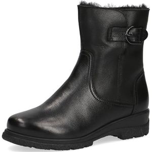 Caprice Dames 9-26468-41 halflange laarzen, Black Nappa, 36 EU breed, Black Nappa, 36 EU Breed