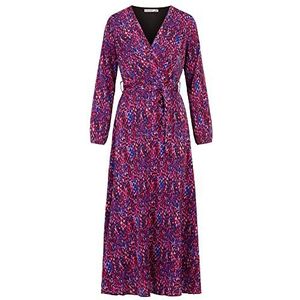 ApartFashion Apart maxi-jurk voor dames, met ceintuur, jurk, Fuchsia-multicolor, 40