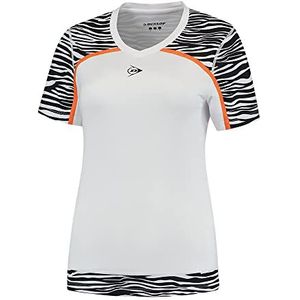 Dunlop Game Tee 2 tennisshirt voor dames, wit, XS, wit, XS