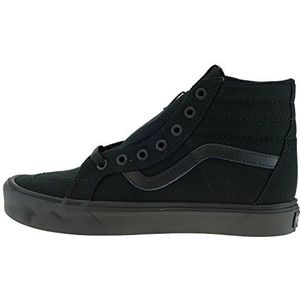 Vans Sk8-hi Lite Plus, hoge sneakers voor volwassenen, uniseks, zwart (canvas/zwart/zwart), 34,5 EU, zwart canvas zwart zwart, 34.5 EU