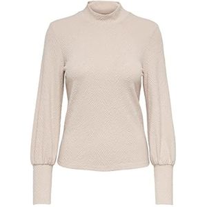 ONLY Dames ONLNALIA L/S Cuff Highneck TOP JRS Blouse, Nomad, S, Nomad, S