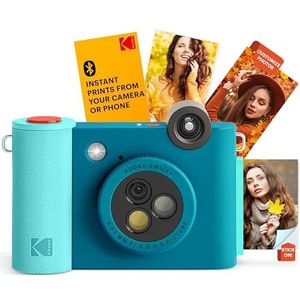 KODAK Smile+ Digitale Instant Camera - Blauw - ZINK Fotoprints - Effectfilters