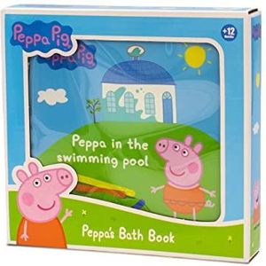 Peppa Pig Peppa Pig badboek met 10 verschillende illustraties, bad- en zwembadspeelgoed, vanaf 12 maanden (DeQube 919D00050)