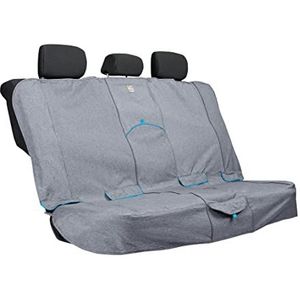 Kurgo Heather Bench Seat Cover, Dog Car Seat Protector, Waterdicht & Stainbestendig, Secure Fit, Charcoal Grey