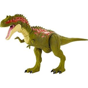 Jurassic World Massive Biters Dinosaurusactiefiguur in groter formaat die kan aanvallen en gevaarlijk kan bijten door de staart te bewegen voor kinderen vanaf 4 jaar, GVG67