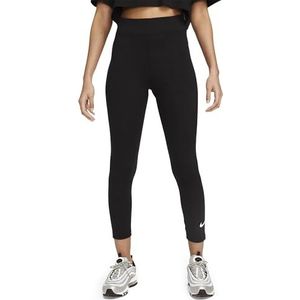 Nike DV7789-010 W NSW NK CLSC HR 7/8 Tight LBR Leggings Dames Black/Sail Maat M, zwart/Sail, M