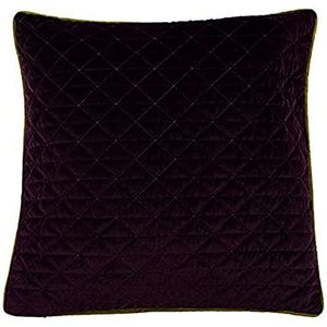 Riva Home QUARTZ 45X45 FATH CUSH AUBER/MO, polyester, aubergine paars/mosgroen, 45x45cm