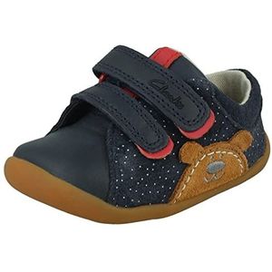 Clarks Baby-jongens Roamer Bear T sneakers, Navy Suède., 18 EU