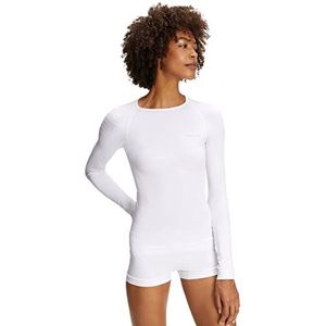 FALKE Dames Top van onderlaag Warm Round Neck W L/S SH Thermisch Ademend Sneldrogend Sneldrogend Thermo 1 Stuk, Wit (White 2860), XS