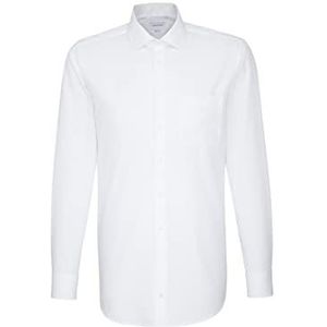 Textilkontor Walter SEIDENSTICKER GmbH & Co. KG Heren Regular Fit extra lange mouw shirt, wit, 53, wit