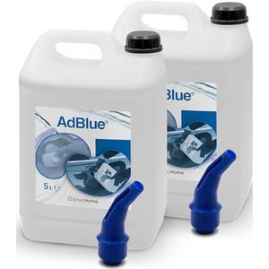 AdBlue® Diesel Engine Additive with Easy-Pour Spout included, for NOx Emission Reduction Based on Urea, Conforms to ISO 22241-1, 10 L (2 x 5 L Tank)