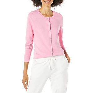 Amazon Essentials Women's Lichtgewicht vest met ronde hals (verkrijgbaar in grote maten), Roze, XS