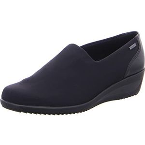 ARA Zürich-HS Slipper voor dames, leder/textielcombinatie, vrije tijd, elegant, slip-ons, effen, zwart, textiel, Gore-tex, zwart, 43 EU Breed