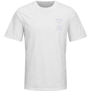 JACK & JONES Jjone Color Summer Tee Ss Crew Neck voor heren, wit, XL
