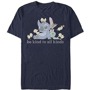 Disney Lilo & Stitch - Kind To All Kinds Unisex Crew neck T-Shirt Navy blue S