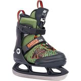 K2 Skates Raider Ice schaatsen voor jongens, groen-oranje, M (EU: 32-37 — UK: 13c-4 — MP: 19-23)