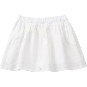 United Colors of Benetton Rok voor meisjes en meisjes, Wit, 110 cm