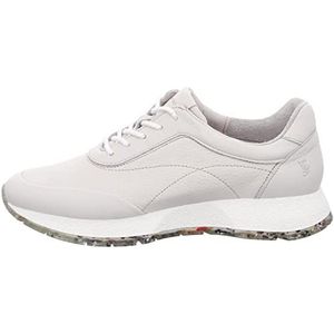 Salamander Burlina Damessneakers, glad leer, sportief, lage schoenen, effen sneakers, veterschoenen, vrijetijdsschoenen, beige licht, 39 EU