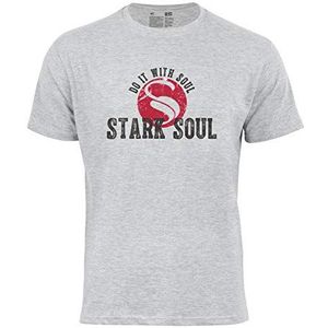 STARK SOUL Heren T-shirt, Grijs Melànge (003) - Vintage, L