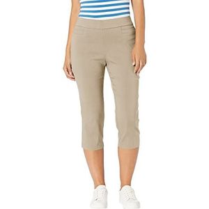 Briggs New York Dames Pull On Capri L Pocket, Cobblestone, 32