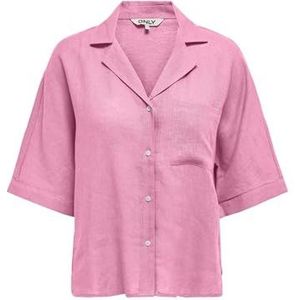 ONLY Dames Onltokyo Life Ss Linen Bl Shirt PNT Noos, prism roze, L