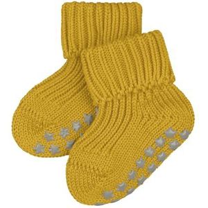 FALKE Unisex Baby Catspads Cotton stoppersokken antislip noppen op de zool comfortabel huidvriendelijk platte naad tegen drukplekken effen ademend duurzaam katoen 1 paar, Geel Bee 1393 Nieuw