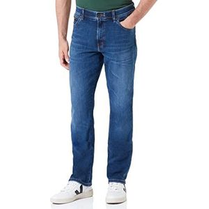Wrangler Texas Slim Jeans voor heren, Rodeo Bull, 33W / 34L
