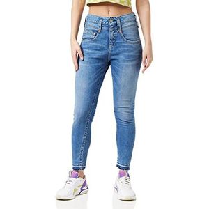 Herrlicher Pitch Mom Cropped Jeans voor dames, Blauw (Valor 822), 24W