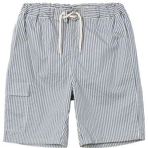 NAME IT Nlmzaglo Zwemshort, Troposphere/Stripes: wit Alyssum, 140 cm