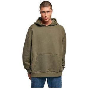 Build Your Brand - By162 - Katoenen Hoodie - Olijf - Ultra Heavy Duty