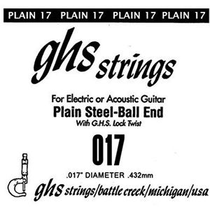GHS BOOMERS Single String voor elektrische gitaar - Effen staal - 017