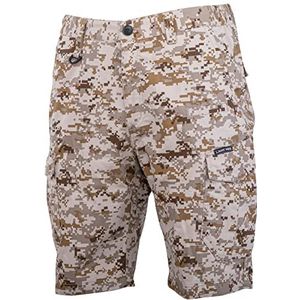 Lahti PRO Cargoshorts voor heren, korte werkbroek, maat 3XL, kleur: camouflage, zomerbroek voor mannen, korte werkbroek, broek van katoen, EN ISO 13688, met gereedschapszakken, Moro, 3XL