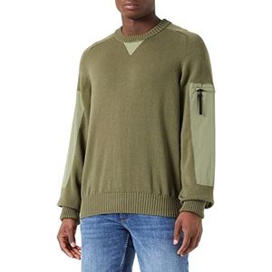 HUGO Knitted_Sweater, Open green., XL