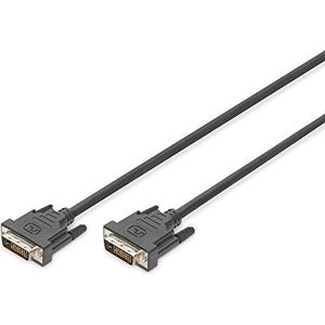 DIGITUS DVI aansluitkabel, DVI (24+1), St/St, 2.0m, DVI-D Dual Link - zwart