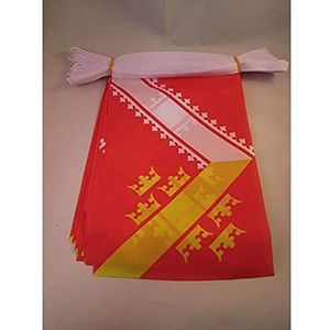 Elzas Oude 6 meter BUNTING Vlag 20 vlaggen 9'' x 6'' - Voormalige Elzas STRING vlaggen 15 x 21 cm - AZ FLAG