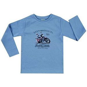 Jacky shirt met lange mouwen voor jongens, maat: 122, leeftijd: 7 jaar, Basic Line, grijslang, 6531918, blauw, 62 cm