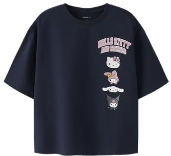 Nkfoda Hellok Ss RLX Top Box Sky, navy blazer, 116