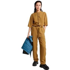 G-Star RAW Fluid jumpsuit met korte mouwen, beige (dk fall D25211-D714-1395), S