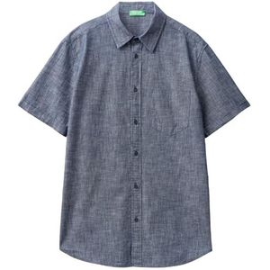 United Colors of Benetton heren overhemd, Blauw, XXL