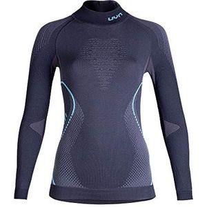 Ondershirt Uyn Women Evolutyon LS Turtle Neck Charcoal Anthracite Aqua 