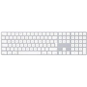 Apple Magic Keyboard met numeriek toetsenblok: Bluetooth, oplaadbaar. Werkt met Mac, iPad of iPhone; Duits, zilver