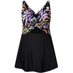 Ulla Popken Badjurk voor dames, zwart, 42