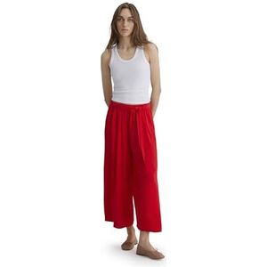 Mavi Dames Woven Pants Broek, Fiery Red, S, fiery red, S