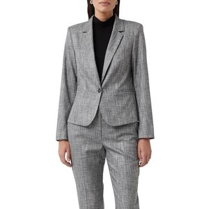 Mid Grey - Blazer - Capuchon - Lange Mouwen - Reverskraag